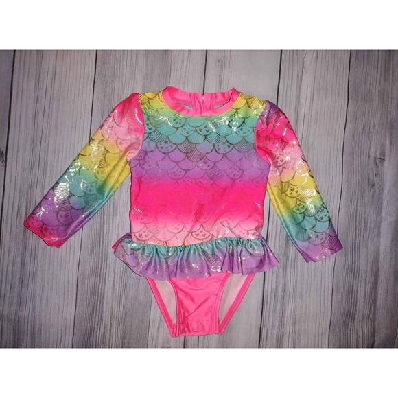 Cat and jack rainbow‎ swimsuit size 18 months - Picture 1 of 6